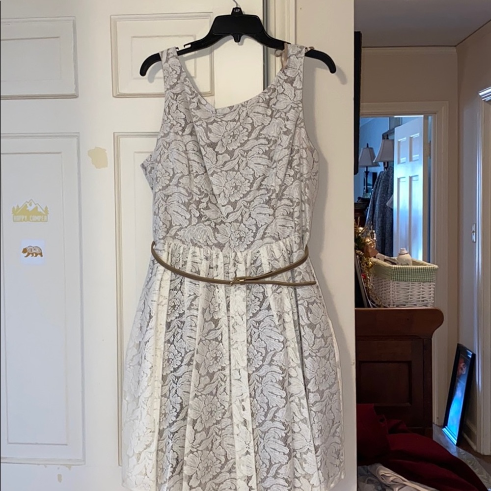 Jessica Howard Lace overlay dress